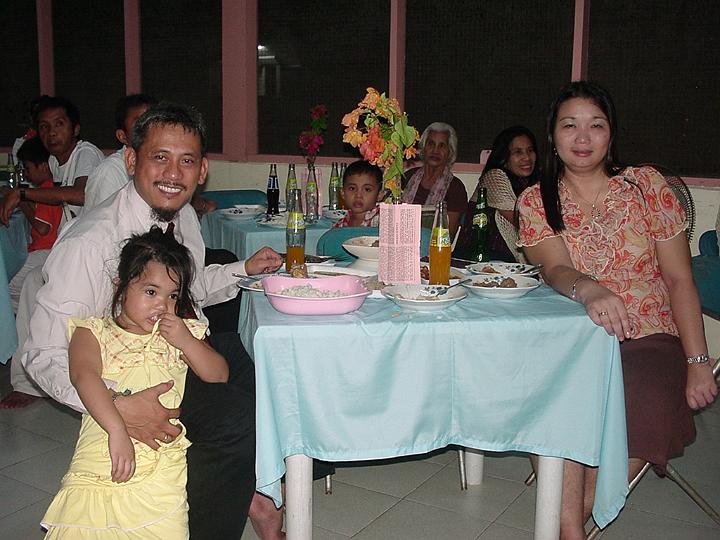Deacon Jun Tadea with wife Pamela and child Deborah